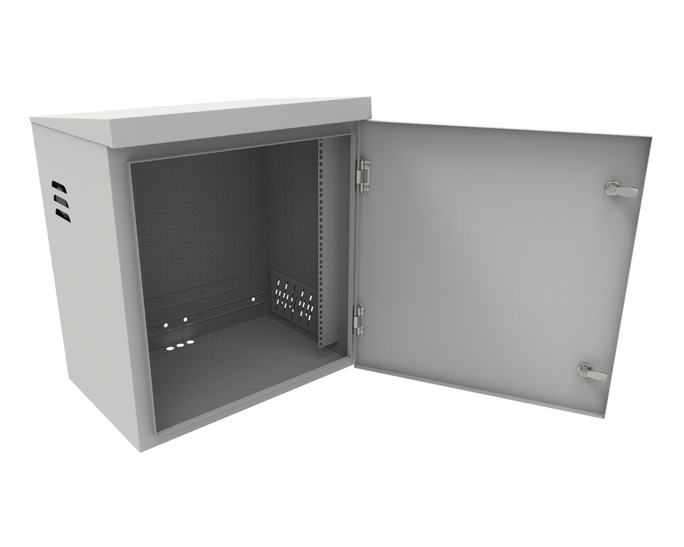 Outdoor cabinets - ventilated mast cabinet: SZM-590/660/430-P-19"-12U-S-R7035